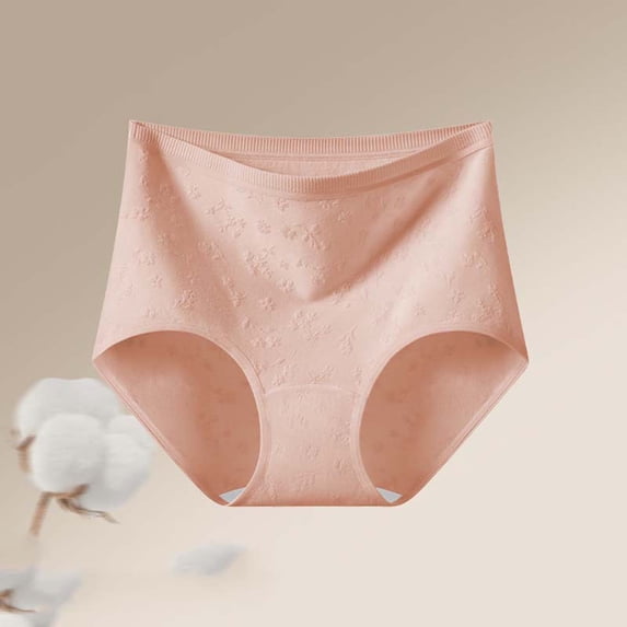 Xucatan 5 Pcs Women's Cotton Plus Size Panties,Soft Full Coverage Lightweight Cute Floral Breathable Stretch Comfy Briefs
