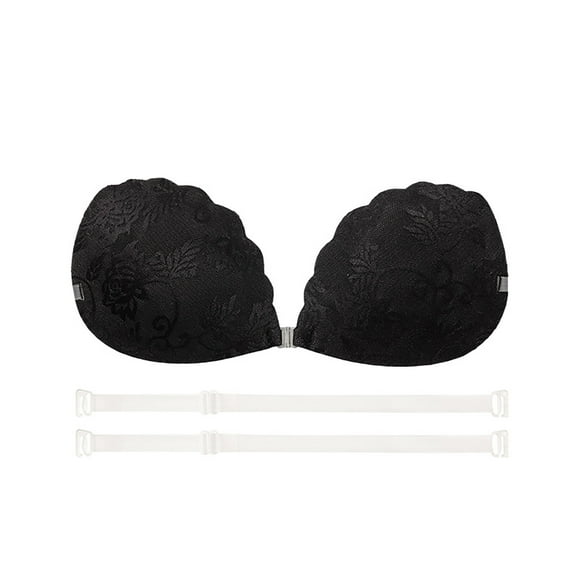 Xucatan Adhesive Bra Push up Strapless Sticky Invisible Upgrade Christmas gifts Lace Bras for Women Dress Backless with Detachable Strap Nip ple Cover