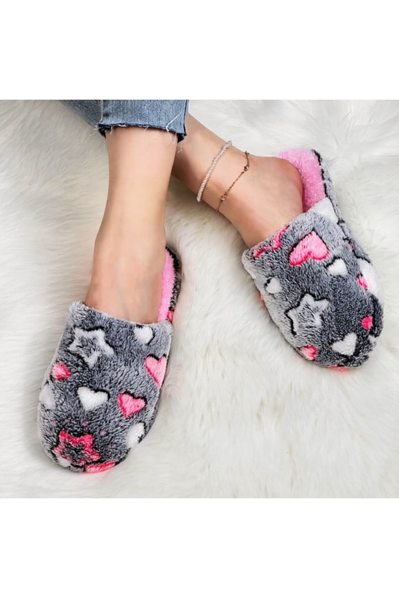 Animal Slippers Fruit Slippers Plant Slippers Various Cartoon Patterns Fluffy Soft Memory Foam Retro Indoor Outdoor Home Couple Shoes Soft Cozy Home Gift