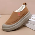 thumbnail image 1 of Xucatan Cozy Slippers Women Indoor Outdoor Slip On Fuzzy Men Soft Memory Foam Warm House Thickened Sole Velvet Shoe Outdoor Faux Fur Memory Foam, Non-Slip Hard Sole for Winter Gift, 1 of 8