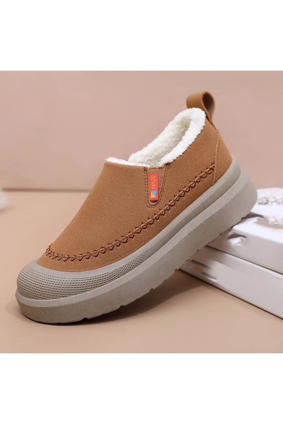 Cozy Slippers Women Indoor Outdoor Slip On Fuzzy Men Soft Memory Foam Warm House Thickened Sole Velvet Shoe Outdoor Faux Fur Memory Foam, Non-Slip Hard Sole for Winter Gift