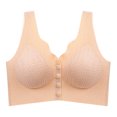 thumbnail image 1 of Xucatan Daisy Bras Older Women Seamless No Underwire Front Closure Push Up Comfortable Bralette Full Coverage Plus Size Gift, 1 of 7