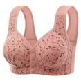 thumbnail image 1 of Xucatan Daisy Seamless Bras for Older Women Front Closure Floral Plus Size Bra Wireless Push Up Bras for Senior Daisy Comfort Tshirt Bra Gift, 1 of 2