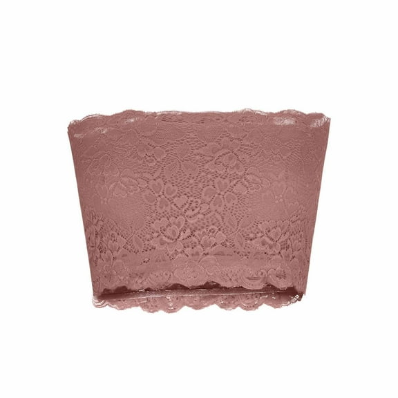 Xucatan Floral Lace Tube Top Bras For Women Bandeau Strapless Bras Seamless Stretchy Chest Wrap Christmas gifts