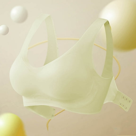 Xucatan Front Closure Bra for women Wireless Seamless Comfortable Full Coverage Front Buckle Pull-up Support,Gather Together with Non-Slip Gift