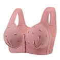 thumbnail image 1 of Xucatan Front Closure Daisy Bra for Women Plus Size Wireless Full Coverage Bra No Underwire Plus Size Bra Padded Support Bralette No Wire Comfort Underwear Gift, 1 of 3