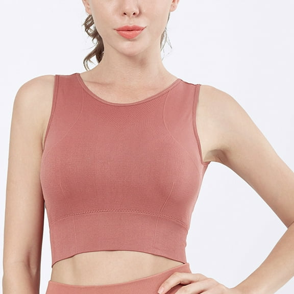 Xucatan High Neck Sports Christmas gifts Bra for Women Longline Full Coverage Sports Bras Medium Impact Padded Workout Crop Tops for Yoga Gym