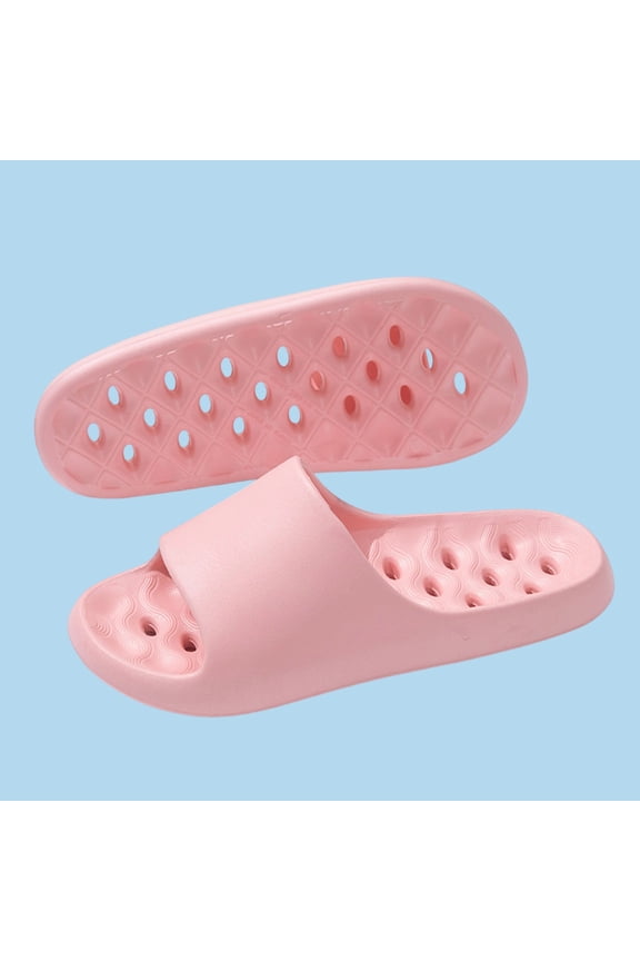 Indoor House Slippers for Women, Thick Sole Soft Slides with Cute Turtle Pattern, Non Slip Textured Outsole, Comfortable Cushioned Footbed for Home Gift