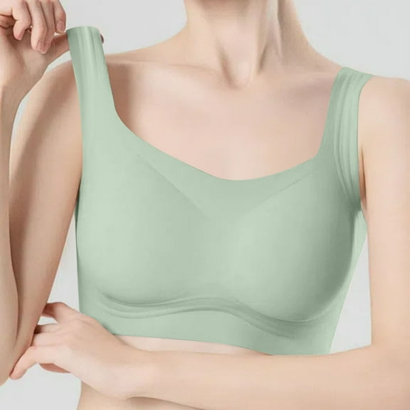 Xucatan Jelly Bra for Women Wireless Seamless Support Bras No Underwire Full Coverage Push Up Bras for Women Gift