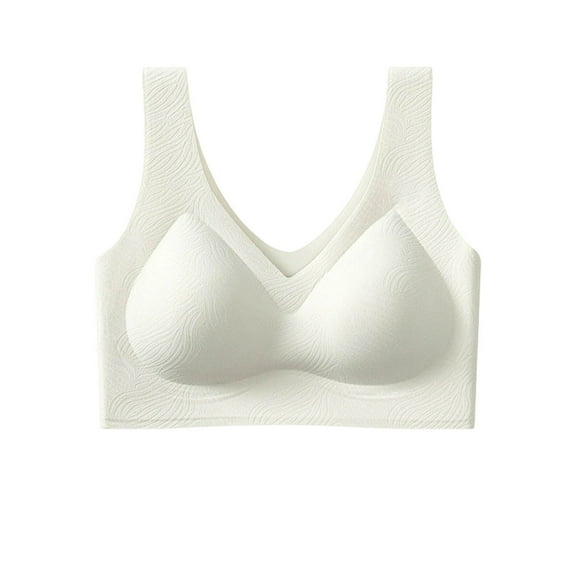 Xucatan Jelly Bras for Women Seamless No Underwire Lifting Wire-Free Jelly BraSeamless Soft Comfort Strip Wireless Bras, Push Up, Full Coverage Gift
