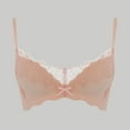 thumbnail image 1 of Xucatan Lace Bras for Women Sheer Balconette Underwire Unlined Everyday Bras Bow Push Up Plus Size Bras See Through Underwire Solid Cute Gather Bralettes Gift, 1 of 3