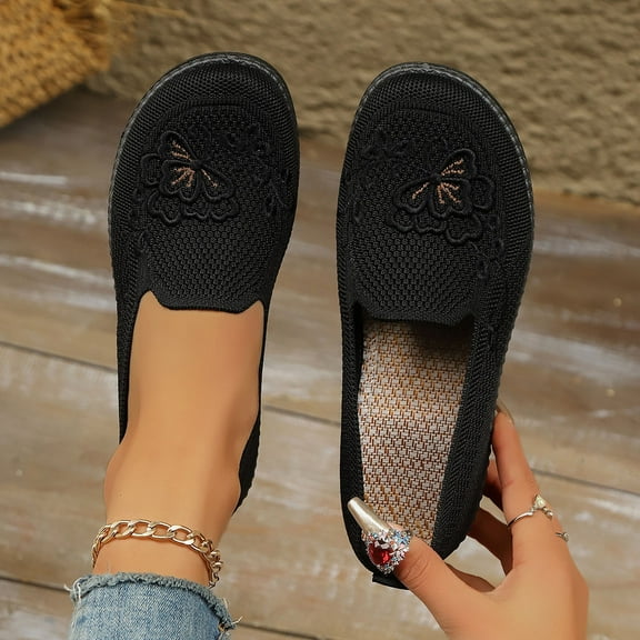 Xucatan Loafers for Women, Womens Flats Comfortable Penny Loafers,Casual Dressy Shoes, Breathable Knit Business Office Work Walking Flat Penny Shoes for Walking, Driving, Dressy Gift