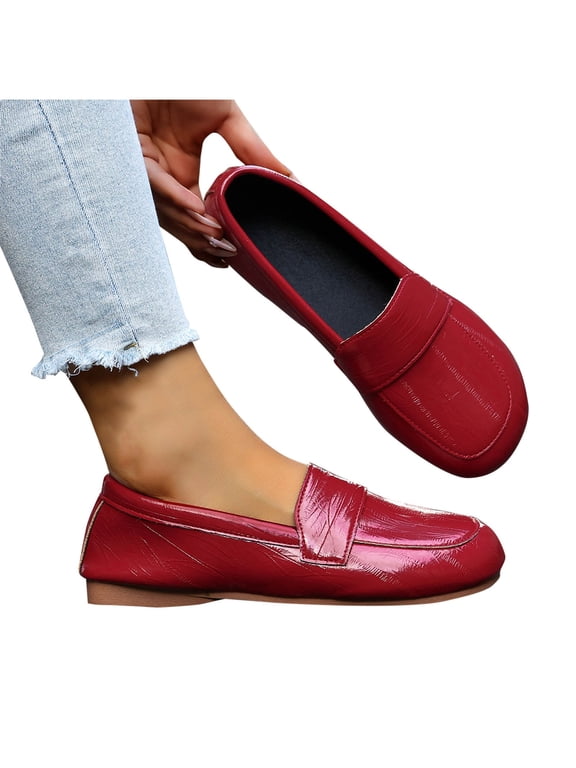 Loafers for Women Business Casual Shoes Comfortable & Lightweight Penny Loafers Slip On Work Flats Gift