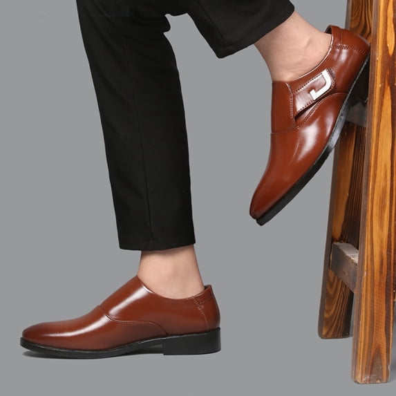 Xucatan Men's Dress Shoes Business Oxfords Patent Leather Dress Shoes Classic Loafers Formal Pointed Lace Up Business Tuxedo Shoes Gift