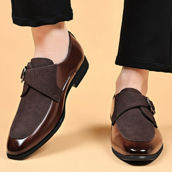 Xucatan Men's Dress Shoes Business Oxfords Patent Leather Dress Shoes Classic Loafers Formal Pointed Lace Up Business Tuxedo Shoes Gift