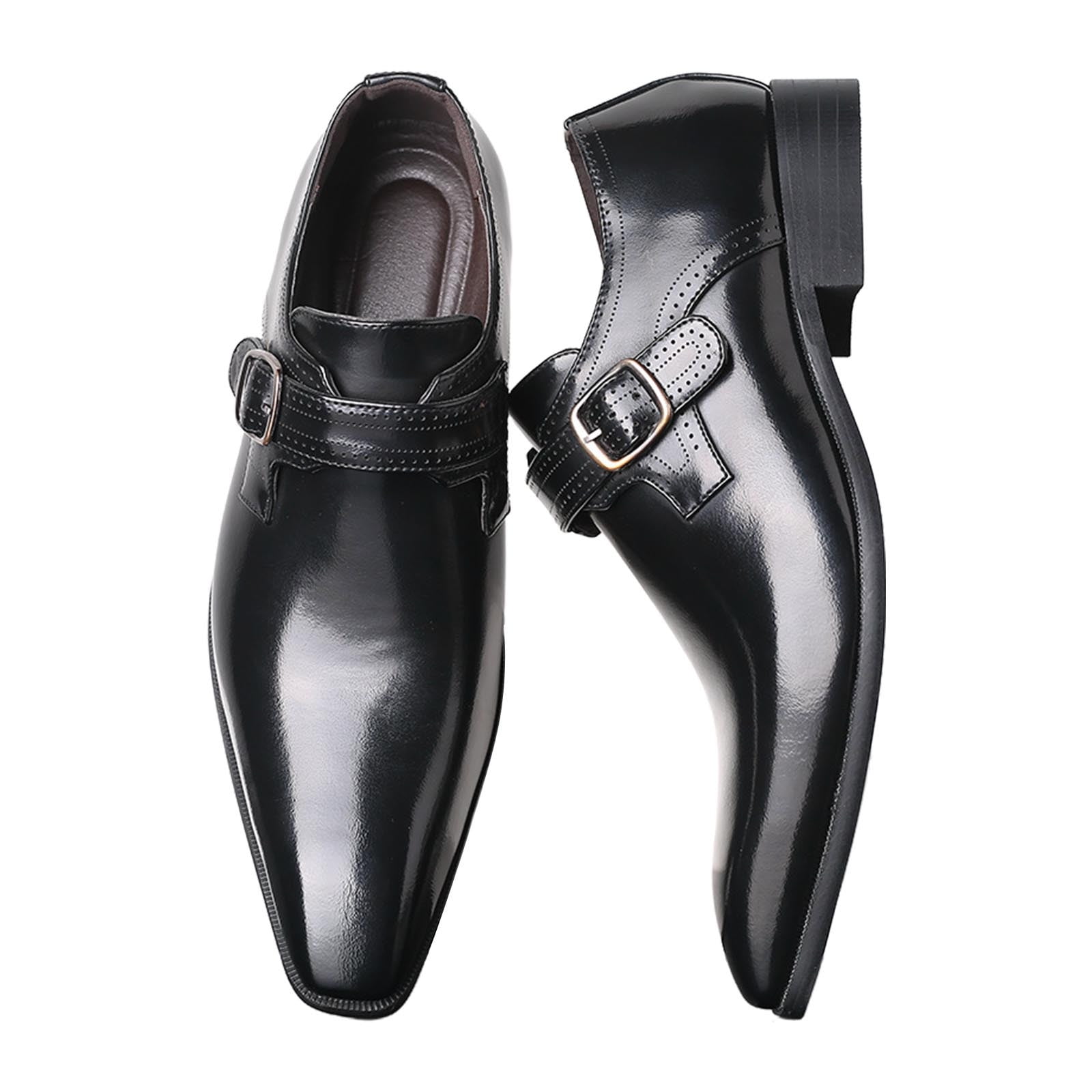 black and silver dress shoes mens VHNY | Men's Alligator Shoes | Men's Multi Monk Alligator Leather Dress Shoes | Brown | 10 US / 4E