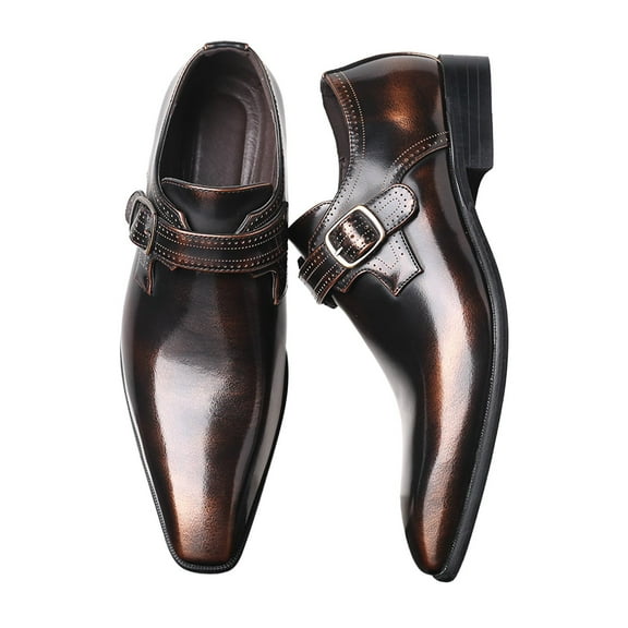 Xucatan Men's Dress Shoes Business Oxfords Patent Leather Dress Shoes Classic Loafers Formal Pointed Lace Up Business Tuxedo Shoes Gift