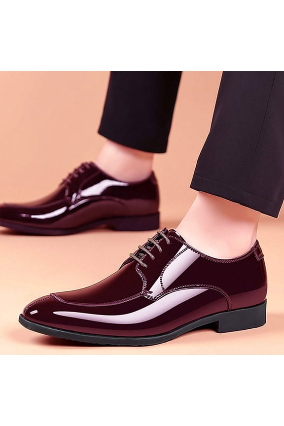 Men's Formal Oxford Comfortable Dress Lace-up Fashion Shoes - Business Wingtip Lace Up Leather Shoes with Classic and Modern Designs Gift