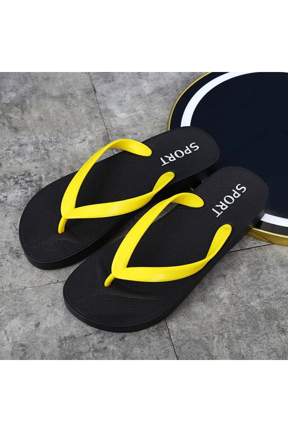 Mens Sandals Slippers Beach Flip Flops with Arch Support Comfort Beach Thong Sandals Indoor Outdoor Comfort Fit Lightweight Ultra Soft Gift