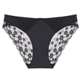 thumbnail image 1 of Xucatan Mesh Floral Embroidered Low Waist Panties for Women, Sheer Stretchy Ladies Underwear, Breathable Hip Lifting Elastic Thongs, See Through Feminine Briefs, Casual Daily Panties for Women Gift, 1 of 2
