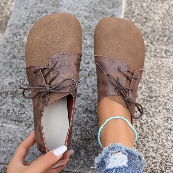 Xucatan Retro Loafers for Women Fashion Boat Shoes Slip on Sneakers Business Casual Lightweight Hiking Workout Footwear Womens Loafer Flats Comfortable Round Toe Shoes with Elastic Button Gift