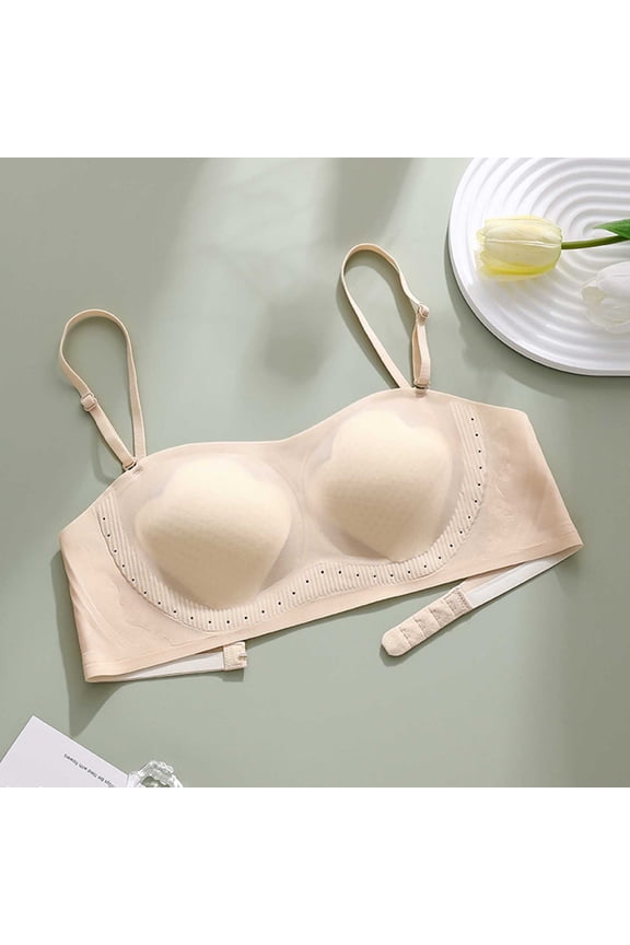 Seamless Bra for Women Crossover Back Wireless Breathable Comfort Everyday Bras with Adjustable Straps Gift