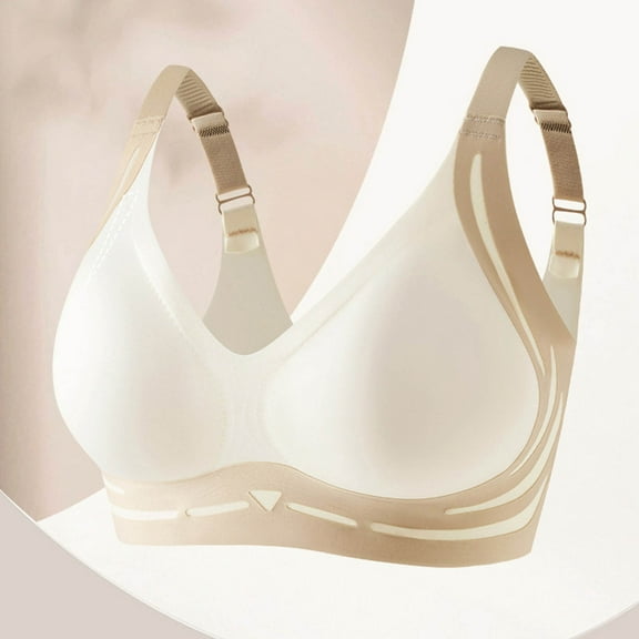 Xucatan Sport Bra for Women Anti-Sagging Powerful Push up Seamless Bras Wireless No Underwire Full Coverage Support Underwear Gift