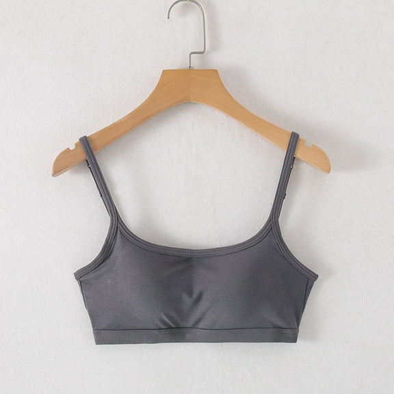 Xucatan Sports Bra for Women No Underwire Thin Straps Push up Stretchy Workout Bras Lightweight Workouts Bralette with Removable Pads Gift