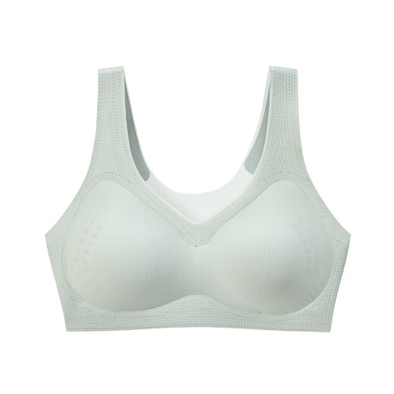 Xucatan Sports Bras for Women, Seamless Wirefree Racerback Yoga Top, Lightly Lined Pullover Bra, Breathable Elastic Fit for Everyday Active Wear Gift