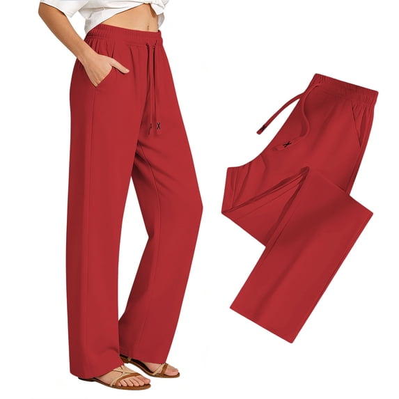Xucatan Unisex Sweatpants, Lightweight Breathable Straight Leg Pants, Loose Fast Dry Trousers for Summer, Elastic Waist Active Bottoms Gift