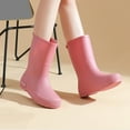 thumbnail image 1 of Xucatan Waterproof Mid Calf Women Rain Boots Lightweight Comfortable Wide Calf Garden Shoes Gift, 1 of 9