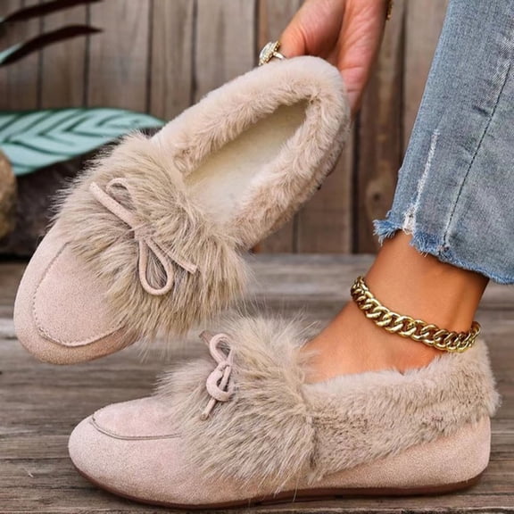 Xucatan Winter Boots For WomenSnow Boots Warm Ankle Booties Slip On FlockyLined Comfortable Fashion Casual Loafers Shoes Gift