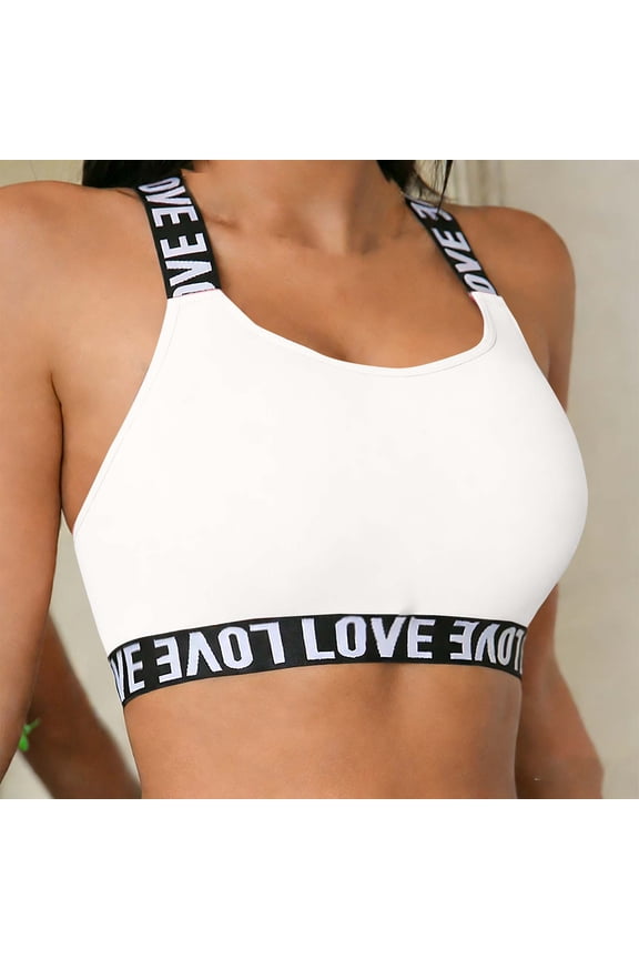 Wireless High Support Sports Bra, Elastic Padded Workout Top for Women, Breathable Seamless Yoga Running Wear Gift