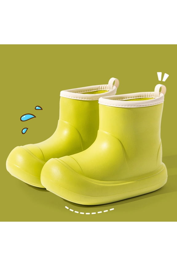 Women Fashion Waterproof Rain Shoes Ankle Rain Boots for Women, Fashion Short Tube Waterproof Outdoor Shoes, Comfortable Slip-On Rain Footwear for Rainy Days & Seasons Gift