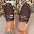thumbnail image 1 of Xucatan Women's Casual Ethnic Style Half Slippers Flat Comfortable Outdoor Leisure Versatile Design Embellished Toe Gift, 1 of 8