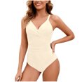 thumbnail image 1 of Xucatan Women's Color Block Off Shoulder Tankini Swimsuits Two Piece with Removable Pads Push Up Tops, High Waisted Bottoms Tummy Control Swimwear Modest Bathing Suits Summer Beach Vacation Gift, 1 of 5