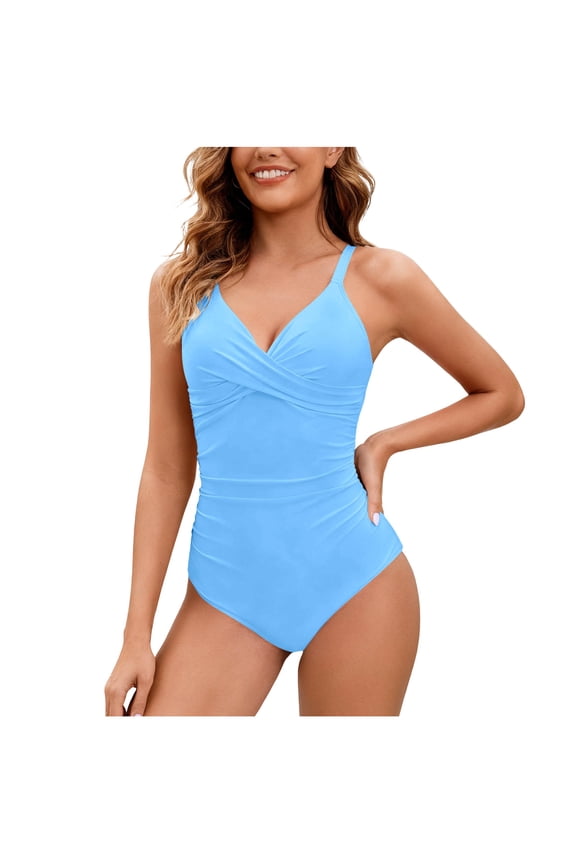 Women's Color Block Off Shoulder Tankini Swimsuits Two Piece with Removable Pads Push Up Tops, High Waisted Bottoms Tummy Control Swimwear Modest Bathing Suits Summer Beach Vacation Gift
