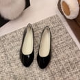 thumbnail image 1 of Xucatan Women's Fashionable Pointed Toe Patent Leather Flats, High-Shine Finish with Slip-On Convenience, Non-Slip Rubber Sole for All Day Wear Versatile Work Shoes Gift, 1 of 7
