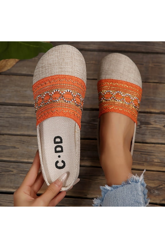 Women's Flats Shoes Pointed Toe Knit Ballet Flats Comfortable Casual Dressy Slip On Flat Work Office Shoes Gift