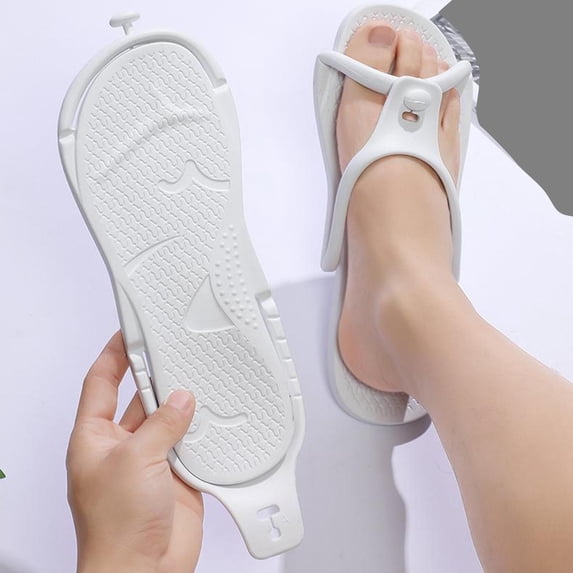Xucatan Women's Foldable Flip Flops, Portable Travel Thong Sandals with Massage Textured Insole, Soft EVA Non Slip Sole, Lightweight Beach Slippers for Spring Summer Vacation Gift