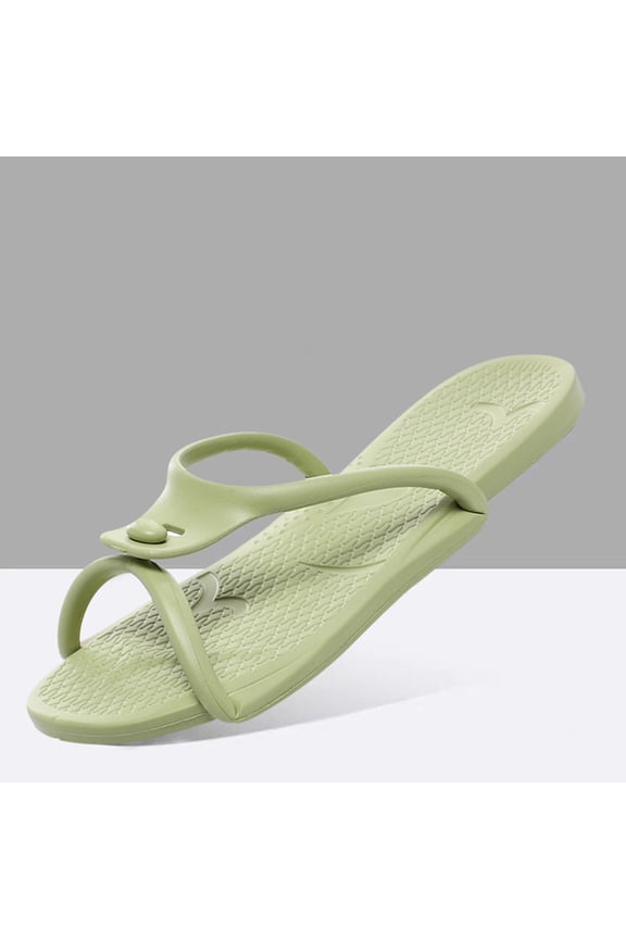 Women's Foldable Flip Flops, Portable Travel Thong Sandals with Massage Textured Insole, Soft EVA Non Slip Sole, Lightweight Beach Slippers for Spring Summer Vacation Gift