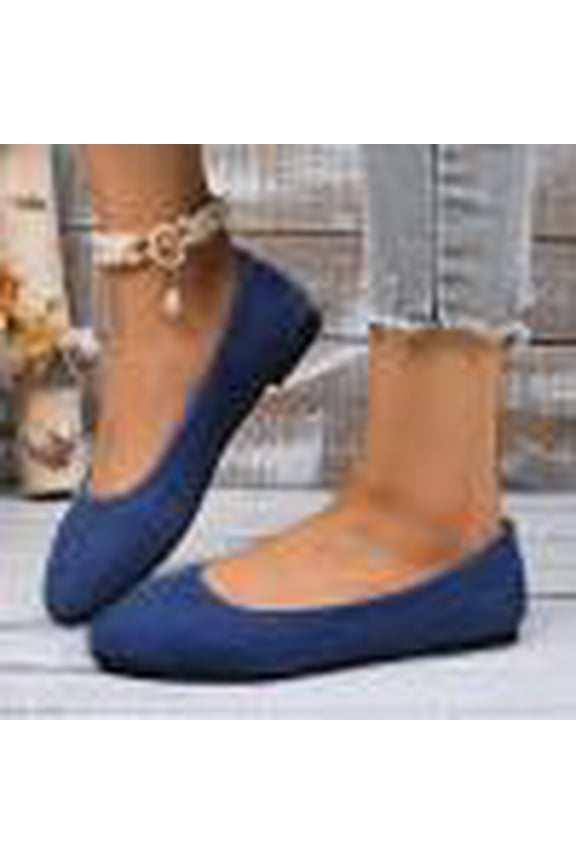 Women's Foldable Slip On Loafers, Stretchy Fabric Soft Sole Flats, Round Toe Casual Comfortable Footwear, Versatile Travel Shoes for Everyday Wear Gift