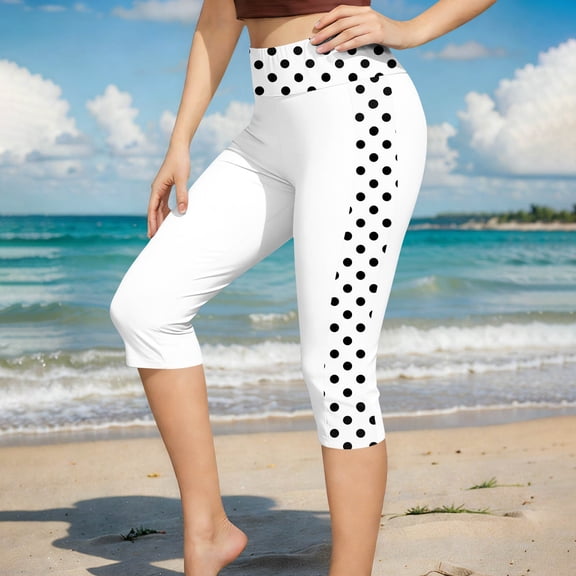 Xucatan Women's High Waisted Swim Capris with Tummy Control and Quick Dry Fabric, Modest Swimsuit Leggings for Beach Pool Vacation Gift