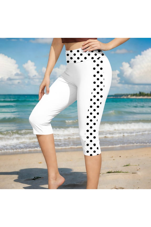 Women's High Waisted Swim Capris with Tummy Control and Quick Dry Fabric, Modest Swimsuit Leggings for Beach Pool Vacation Gift