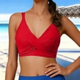 thumbnail image 1 of Xucatan Women's High Waisted Tankini Swimsuits Two Piece with Removable Pads Push Up Tops, Tummy Control Modest Swimwear Plus Size Summer Beach Vacation Outfits Gift, 1 of 5