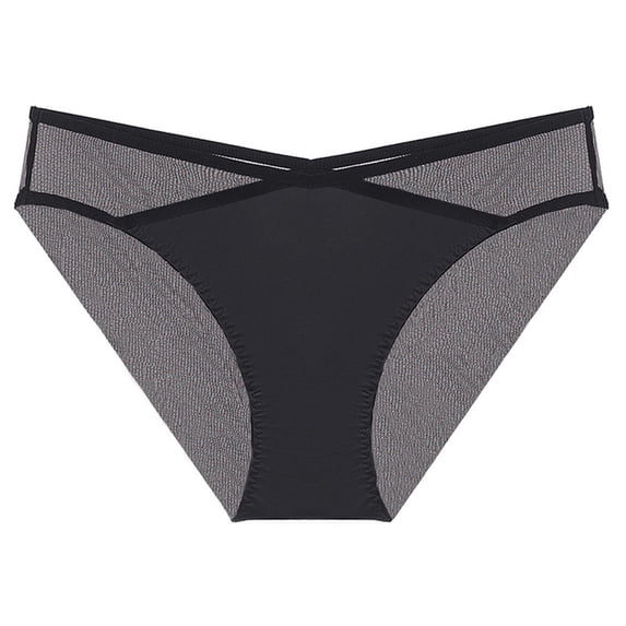 Xucatan Women's Low Rise Mesh Floral Embroidered Thong Panties, Sheer See Through Ladies Underwear, Stretchy Hip Lifting Elastic Briefs, Breathable Feminine Panties, Casual Daily Panties Gift
