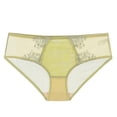 thumbnail image 1 of Xucatan Women's Low Rise Mesh Floral Embroidered Thong Panties, Sheer See Through Ladies Underwear, Stretchy Hip Lifting Elastic Briefs, Breathable Feminine Panties, Casual Gift, 1 of 6