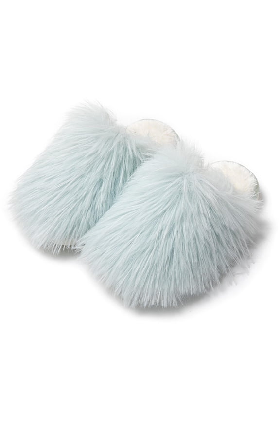 Women's Memory Foam Slippers Plush Faux Fur Slipper Slide Sandal Soft Furry Fuzzy Fluffy Lovely Indoor Outdoor Slip On Slippers Multicolor Winter House Shoes Gift