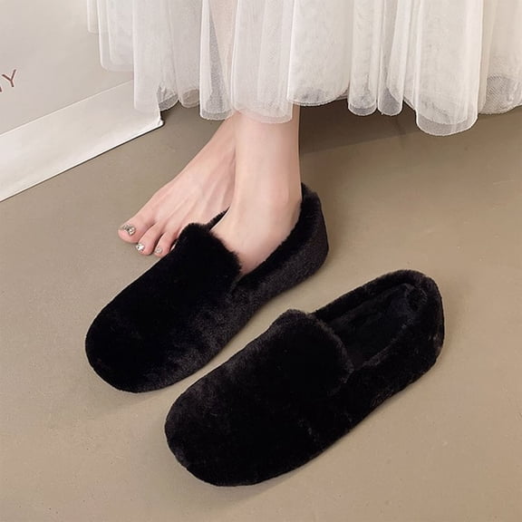 Xucatan Women's Men's Slippers Comfy Warm Plush Slip-On House Slipper for Winter Indoor Soft Cushion Non-slip Fluffy Slides Slippers Gift
