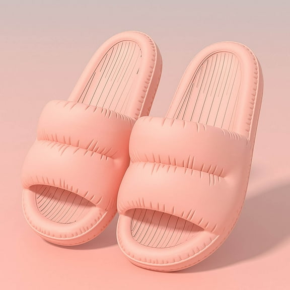 Xucatan Women's Non-Slip Bathroom Slippers, Odor-Control House Shoes for Women, Quick-Dry Summer Indoor & Bathroom Slides Gift